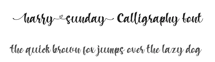 Harry Sunday Calligraphy Font by Attype-Studio — Script Handwritten Font