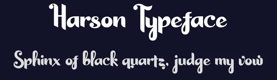 Harson Typeface by weirdstore — Display Font — thumbnail 2