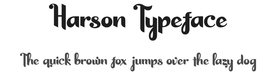Harson Typeface by weirdstore — Display Font