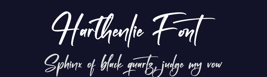 Harthenlie Font by letternity — Script Handwritten Font — thumbnail 2