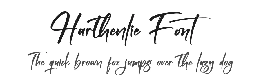 Harthenlie Font by letternity — Script Handwritten Font