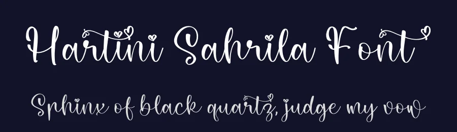 Hartini Sahrila Font by perspectype — Script Handwritten Font — thumbnail 2
