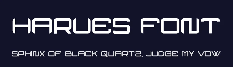 Harues Font by hayoyuka8 — Display Font — thumbnail 2