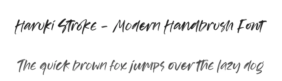 Haruki Stroke – Modern Handbrush Font by stylishtype.co — Script Handwritten Font