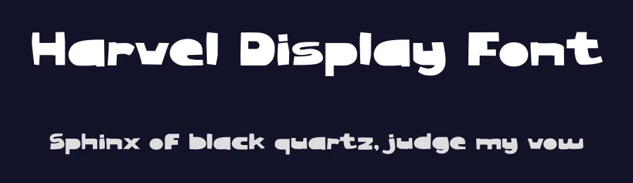 Harvel Display Font by Aivos Dreams — Display Font — thumbnail 2