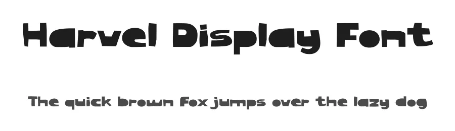 Harvel Display Font by Aivos Dreams — Display Font