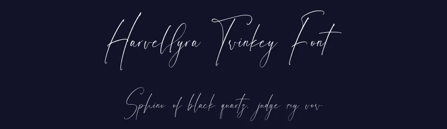 Harvellyra Twinkey Font by perspectype — Script Handwritten Font — thumbnail 2