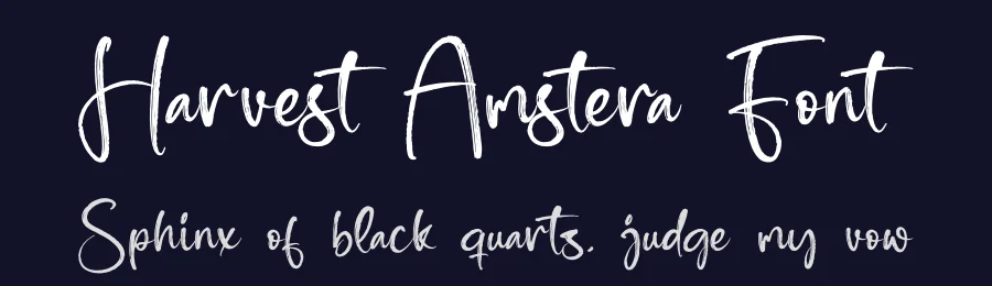 Harvest Amstera Font by glorytype — Script Handwritten Font — thumbnail 2