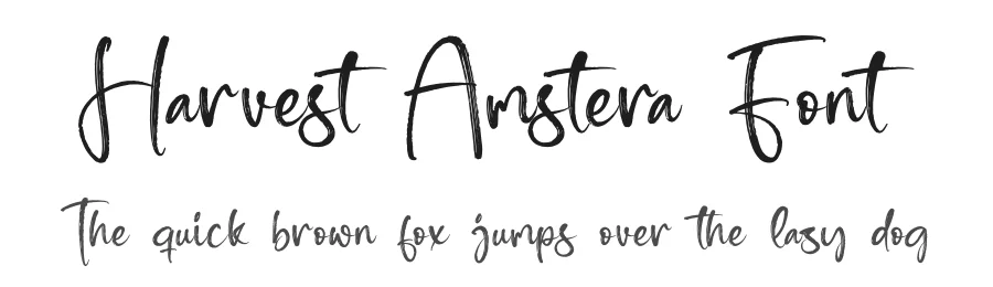 Harvest Amstera Font by glorytype — Script Handwritten Font