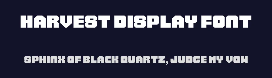 Harvest Display Font by [email protected] — Display Font — thumbnail 2
