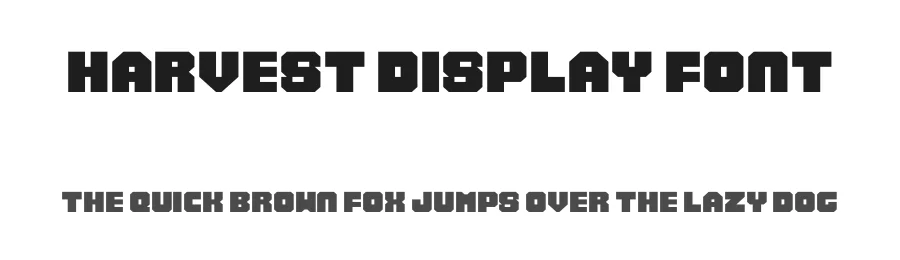 Harvest Display Font by [email protected] — Display Font