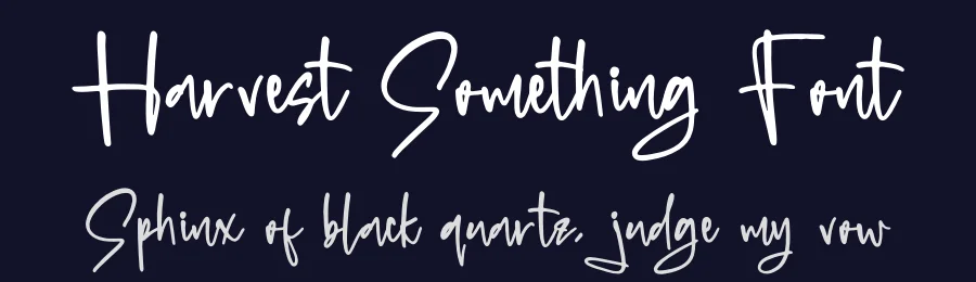 Harvest Something Font by glorytype — Script Handwritten Font — thumbnail 2