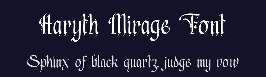 Haryth Mirage Font by rvandtype — Blackletter Font — thumbnail 2
