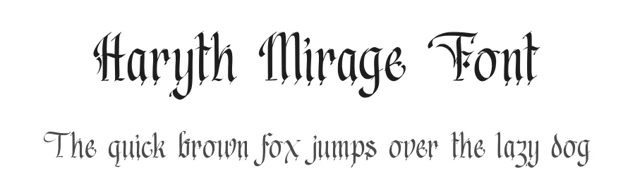 Haryth Mirage Font by rvandtype — Blackletter Font