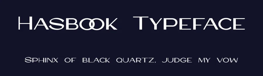 Hasbook Typeface by Basnistudio — Display Font — thumbnail 2