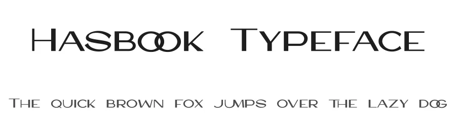 Hasbook Typeface by Basnistudio — Display Font