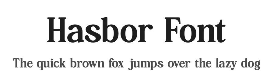 Hasbor Font by Amorfa Type — Serif Font