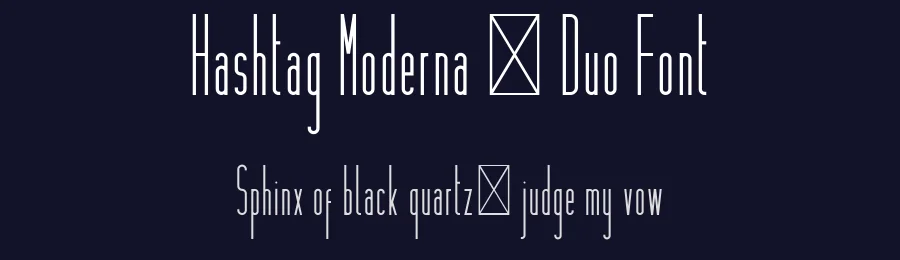 Hashtag Moderna – Duo Font by vp_creative_shop — Display Font — thumbnail 2