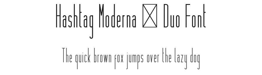 Hashtag Moderna – Duo Font by vp_creative_shop — Display Font