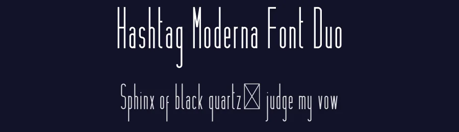 Hashtag Moderna Font Duo by vp_creative_shop — Decorative Font — thumbnail 2