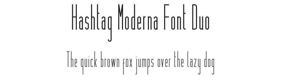 Hashtag Moderna Font Duo by vp_creative_shop — Decorative Font