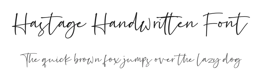 Hastage Handwritten Font by fikryal — Script Handwritten Font