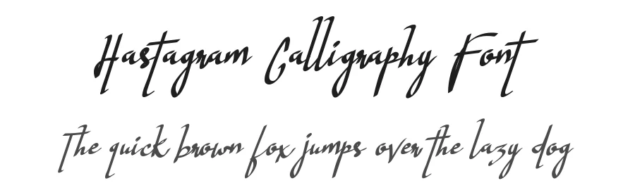 Hastagram Calligraphy Font by ibeydesign — Script Handwritten Font