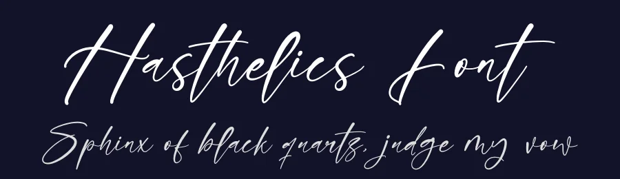 Hasthelics Font by glorytype — Script Handwritten Font — thumbnail 2