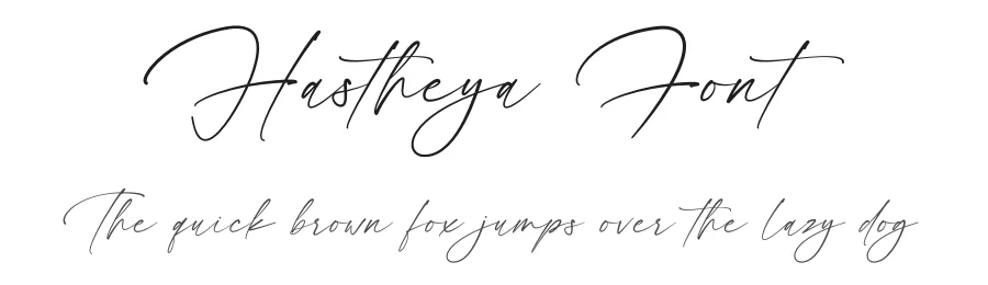 Hastheya Font by Rantautype — Script Handwritten Font