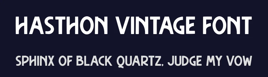 Hasthon Vintage Font by Garisman Std — Decorative Font — thumbnail 2