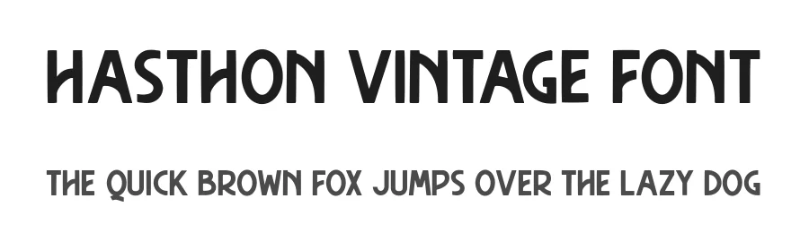 Hasthon Vintage Font by Garisman Std β Decorative Font