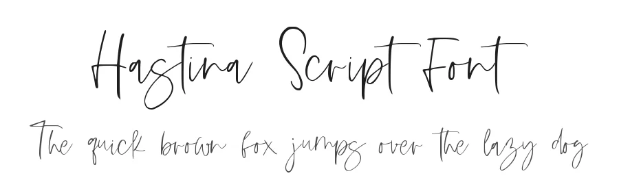Hastina Script Font by Genarastudio β Script Handwritten Font