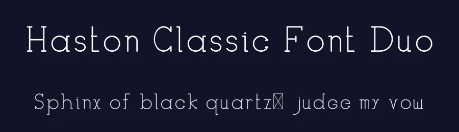 Haston Classic Font Duo by edricstudio — Serif Font — thumbnail 2