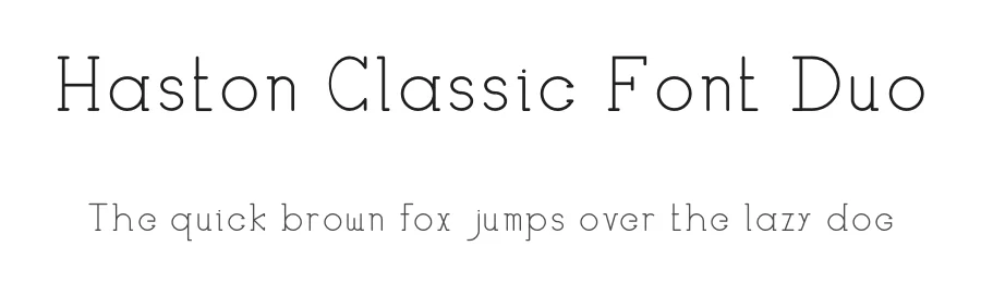 Haston Classic Font Duo by edricstudio β Serif Font