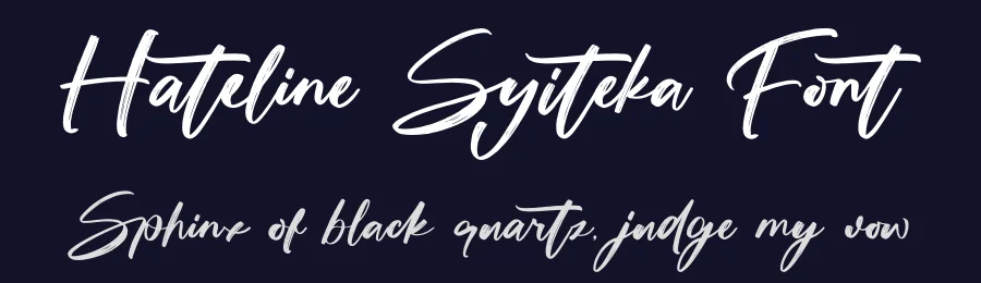 Hateline Syiteka Font by stylishtype.co — Script Handwritten Font — thumbnail 2