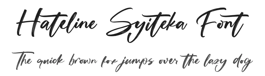 Hateline Syiteka Font by stylishtype.co — Script Handwritten Font