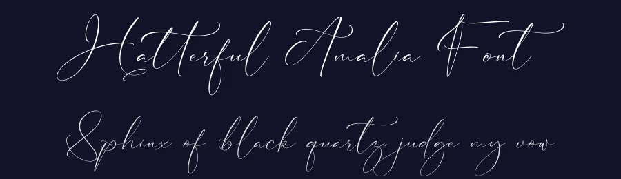 Hatterful Amalia Font by letterfabric — Script Handwritten Font — thumbnail 2