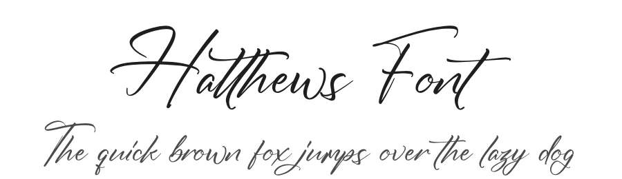 Hatthews Font by glorytype — Script Handwritten Font