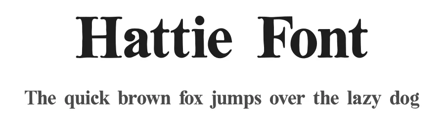 Hattie Font by vpcreativeshop — Serif Font