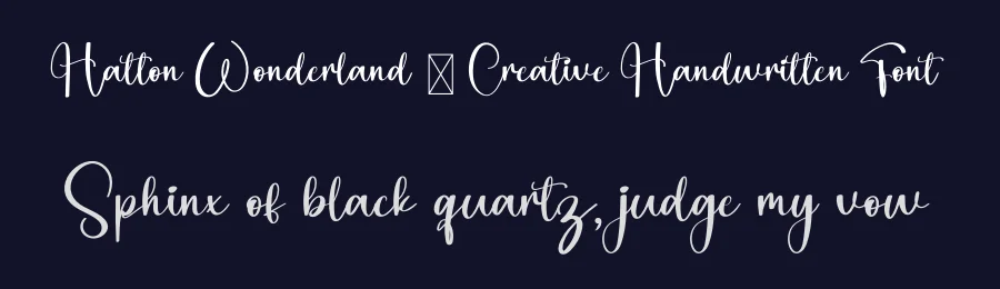 Hatton Wonderland – Creative Handwritten Font by freshtypeink — Script Handwritten Font — thumbnail 2