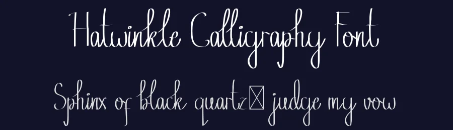 Hatwinkle Calligraphy Font by edricstudio — Script Handwritten Font — thumbnail 2