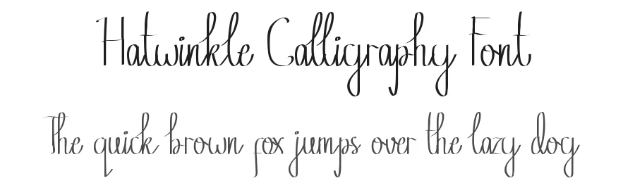 Hatwinkle Calligraphy Font by edricstudio — Script Handwritten Font