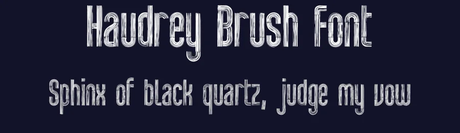 Haudrey Brush Font by Arterfak Project — Display Font — thumbnail 2