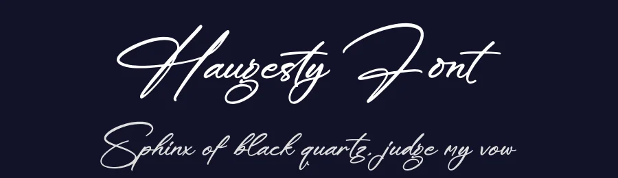 Haugesty Font by glorytype — Script Handwritten Font — thumbnail 2