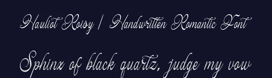 Hauliot Roisy | Handwritten Romantic Font by Gracetypestudio — Script Handwritten Font — thumbnail 2