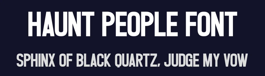 Haunt People Font by Craftedtype — Sans Serif Font — thumbnail 2