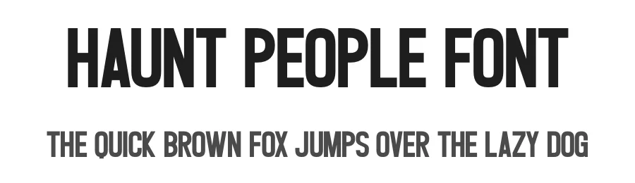 Haunt People Font by Craftedtype — Sans Serif Font