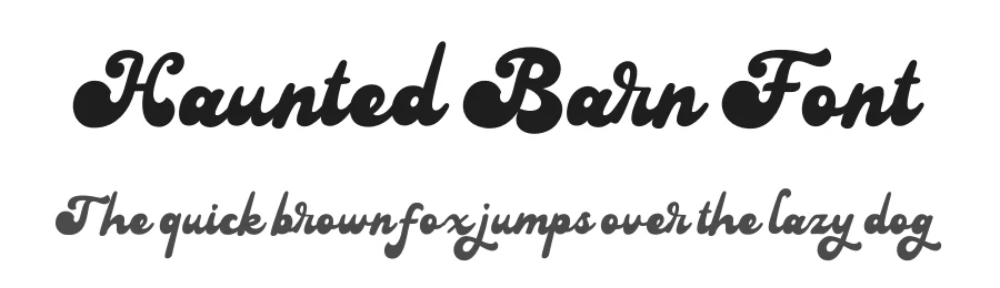Haunted Barn Font