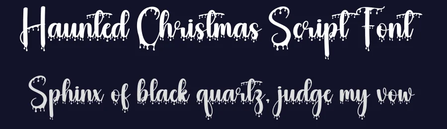 Haunted Christmas Script Font by creativeletter — Script Handwritten Font — thumbnail 2