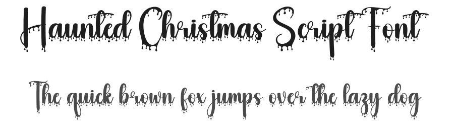 Haunted Christmas Script Font by creativeletter — Script Handwritten Font